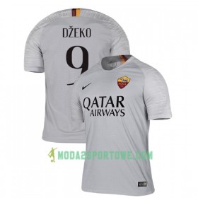Koszulka AS Roma Dzeko 9 Wyjazdowe Stroje Piłkarskie 2018-2019 Krótki Rękaw